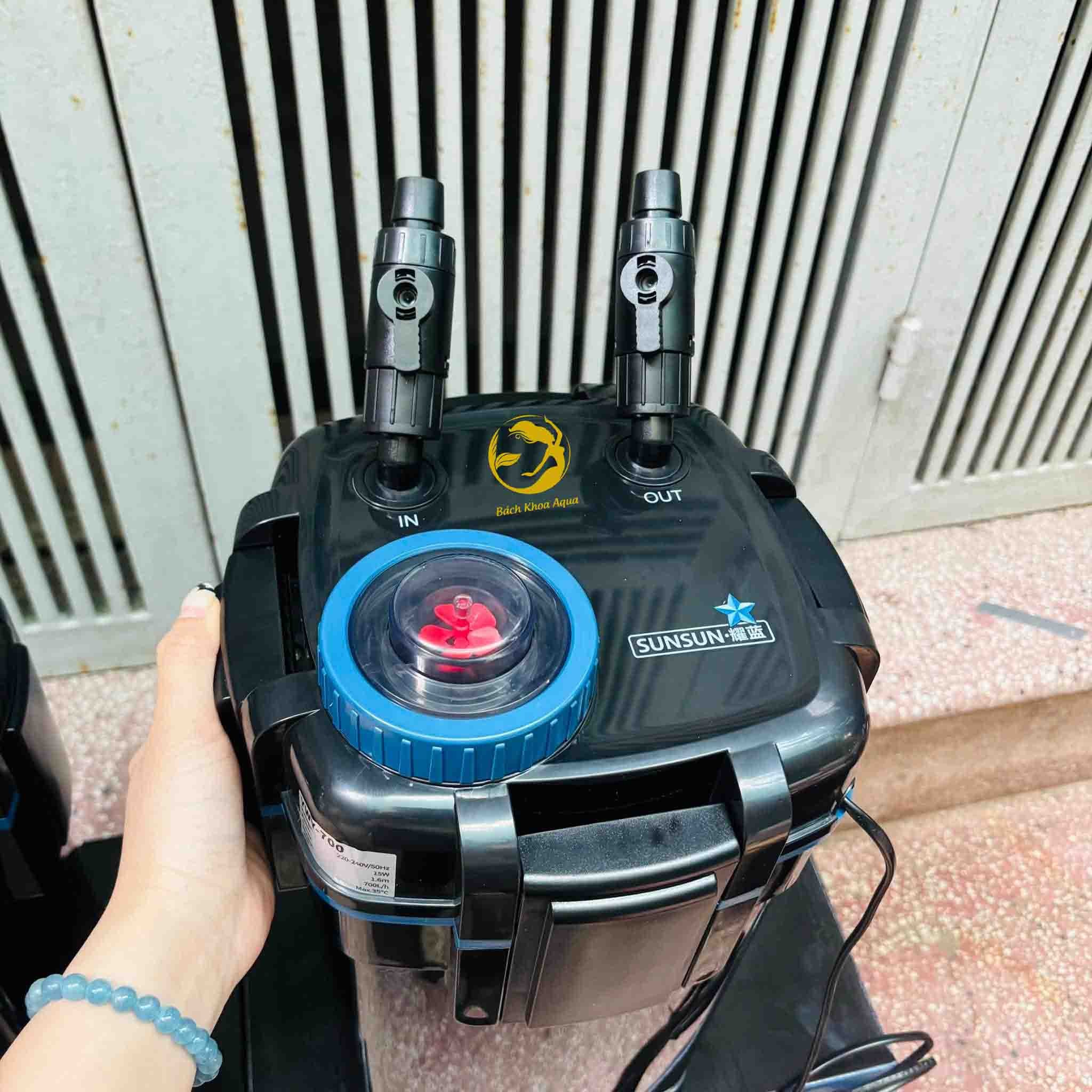 Lọc thùng Sunsun YWY-500 / YWY-600 / YWY-700 đa tầng cho bể cá